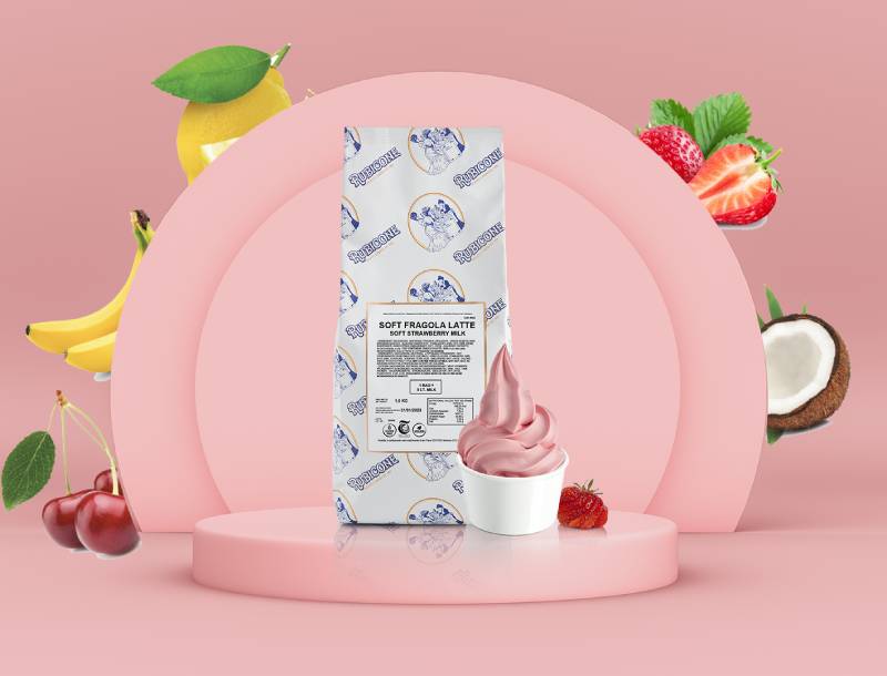 podio rosa soft frutta - Soft gelato